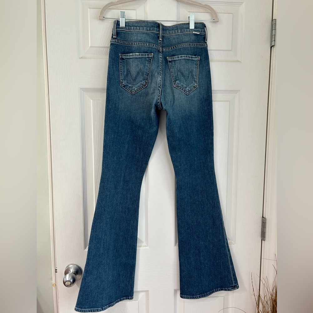 MOTHER Blue Flare Jeans - Picture 3 of 6